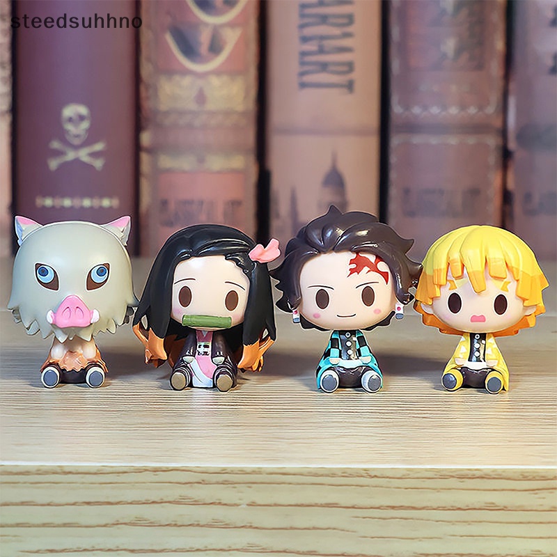 Set 4 Mô Hình Nhân Vật Phim Demon Slayer