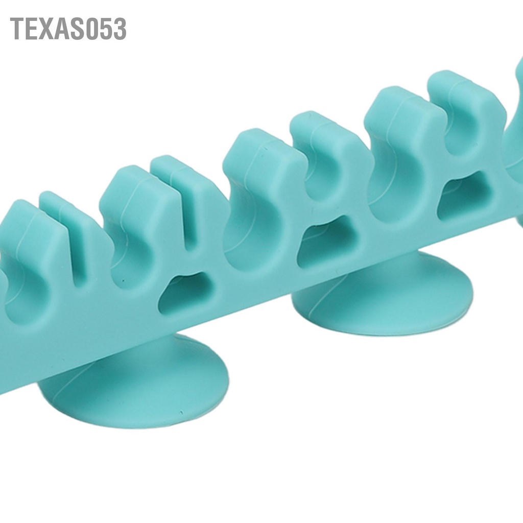 Texas053 Giá treo cọ trang điểm bằng silicon tường phơi mỹ phẩm nhẹ nhàng mềm mại tự hấp thụ
