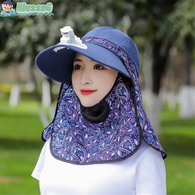 Nón Chống Nắng Kèm Quạt Điện Tiện Dụng Cho Các Hoạt Động Thể Thao Ngoài Trời