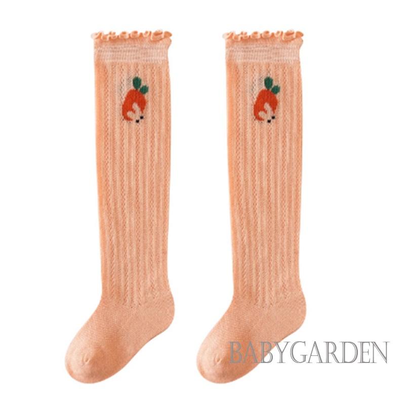 Vớ Dài Qua Gối Chống Trượt Thoáng Khí In Họa Tiết Hoạt Hình Dễ Thương Cho Bé 0-2 Tuổi