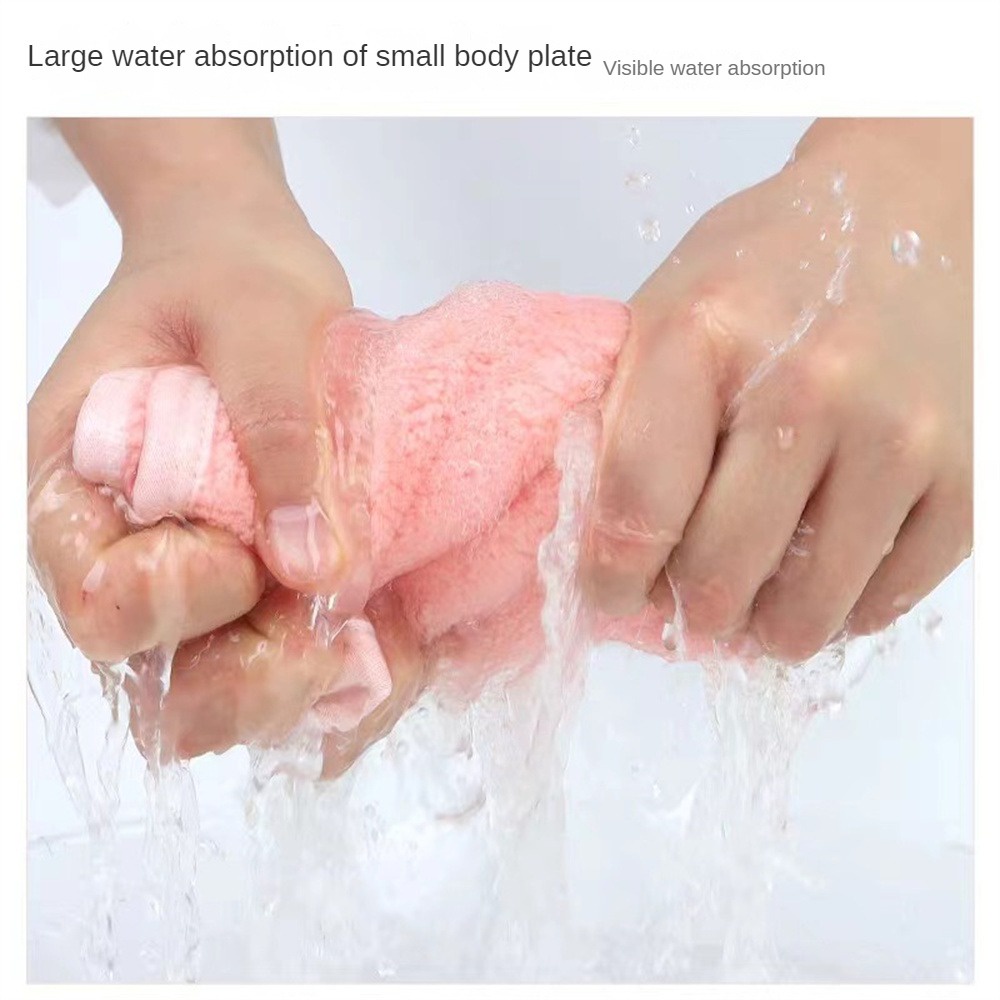 Khăn Lau Chén Dĩa Bằng Lông Cừu San Hô Siêu Thấm Hút Thoáng Khí Hình Bông Hoa