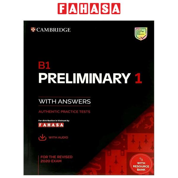 B1 Preliminary 1 Student's Book With Answers With Audio Fahasa Reprint Edition