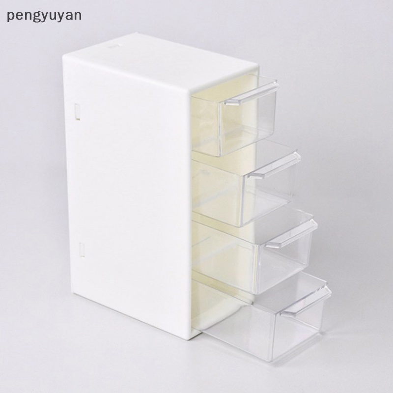 Hộp Đựng Mỹ Phẩm Để Bàn 4 Ngăn Nhỏ Gọn Tiện Lợi