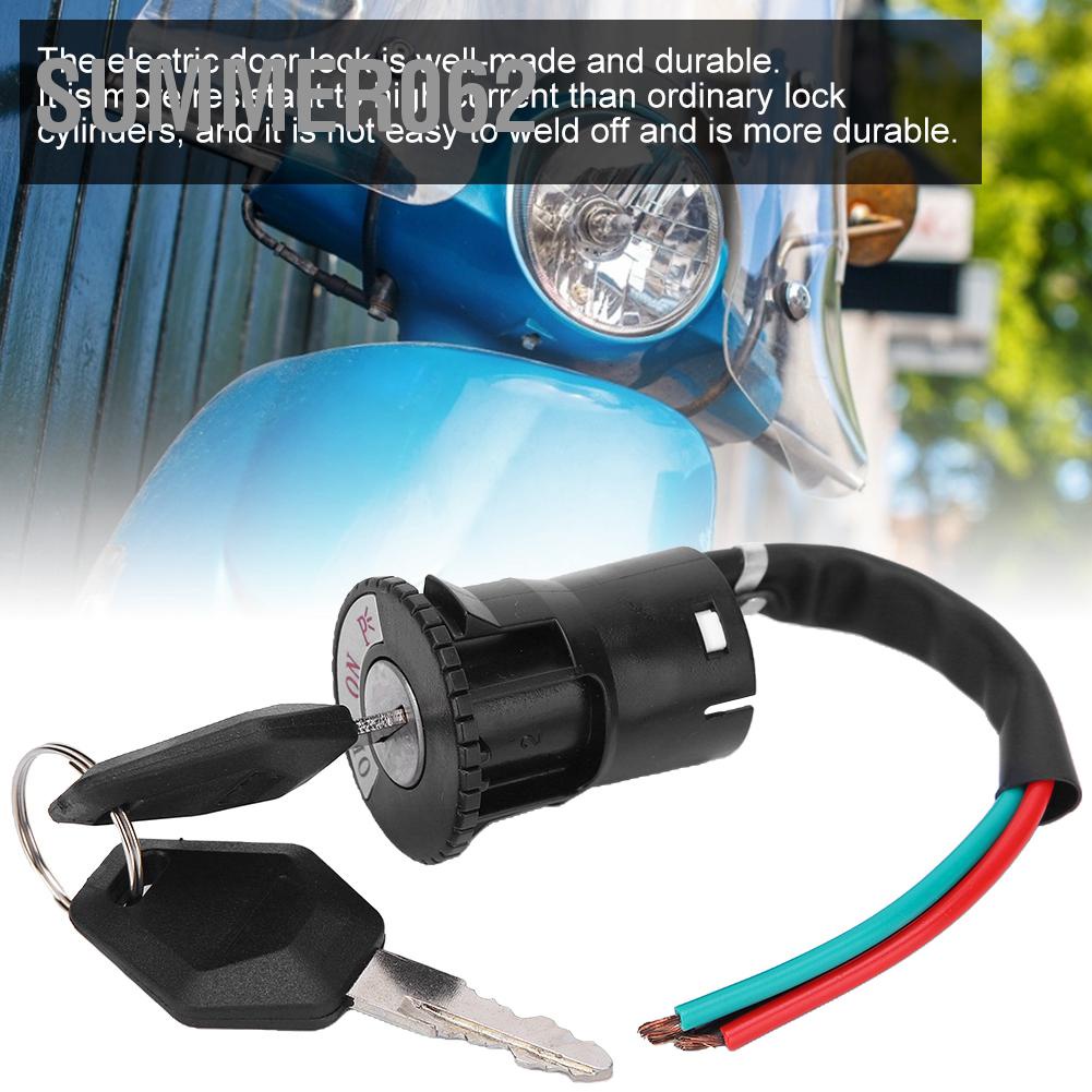 Summer062 Bộ 5 Xe Đạp Điện Khóa Nguồn Công Tắc Cửa