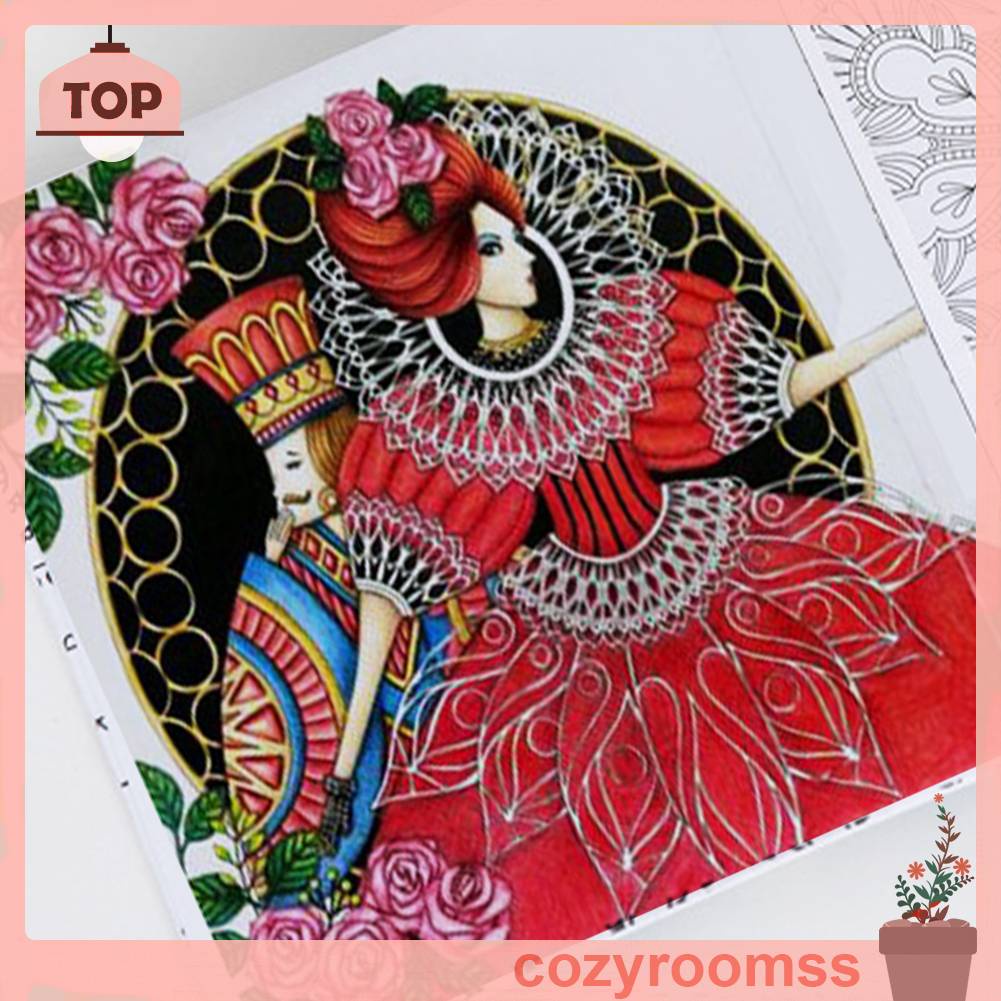 Sách Tô Màu 24 Trang DIY Kèm Bút Chì Màu Dành Cho Trẻ Em Và Người Lớn