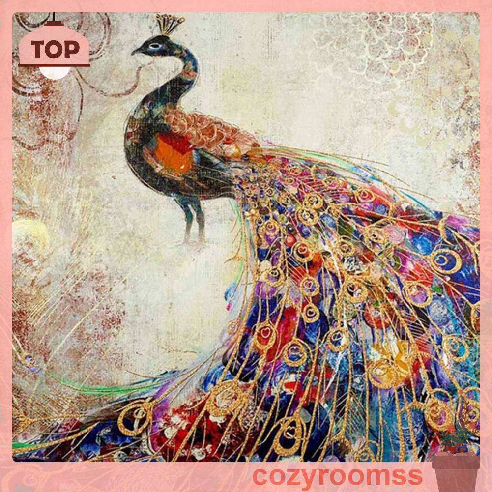 Tranh Đính Đá Kim Cương Toàn Bộ 5D DIY Hình Vẽ Công