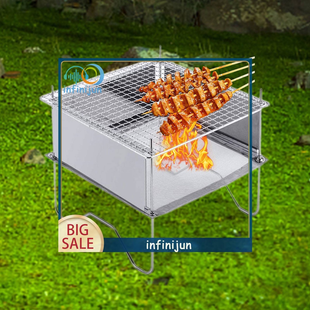 Vỉ Nướng Bbq Có Thể Gấp Gọn Tiện Dụng Cho Hoạt Động Ngoài Trời