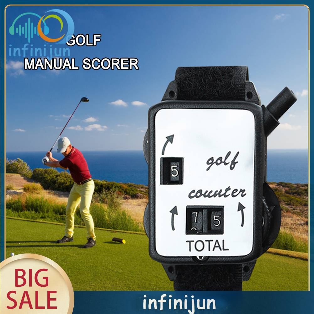 Máy Đếm Điểm Chơi Golf Kèm Dây Đeo Cổ Tay Tiện Dụng