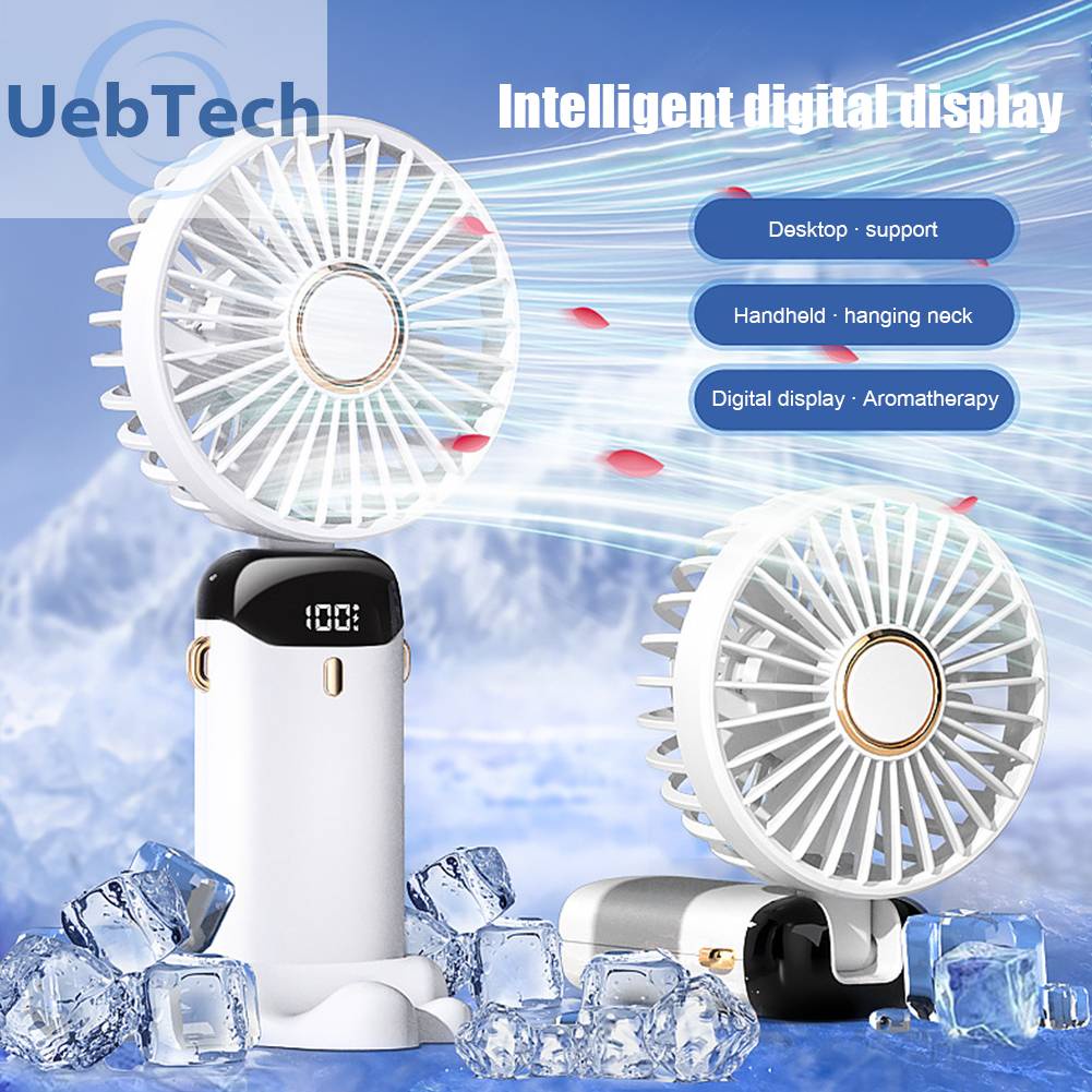 Quạt Làm Mát Mùa Hè Cầm Tay Di Động Có Dây Đeo Cổ Cho Nhà Ở