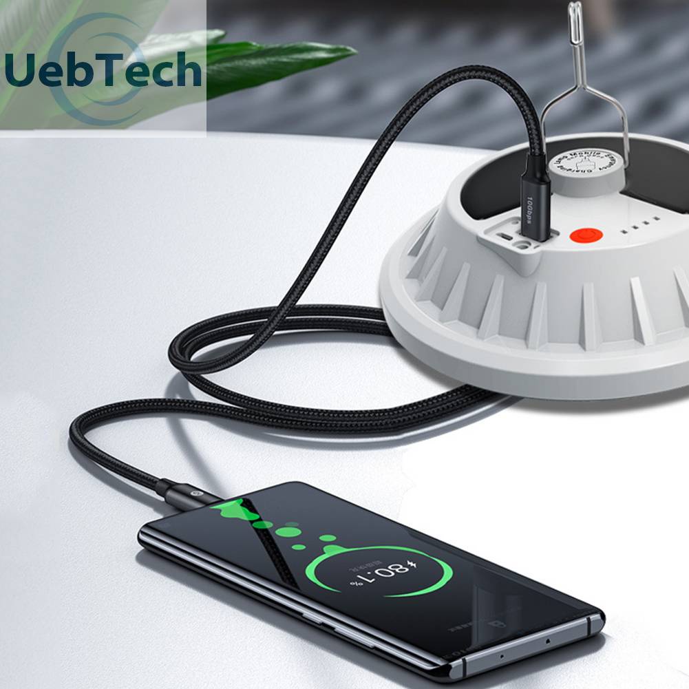 Đèn Cắm Trại 120 Bóng LED 2400LM / 1200mAh Kèm Móc Tiện Lợi