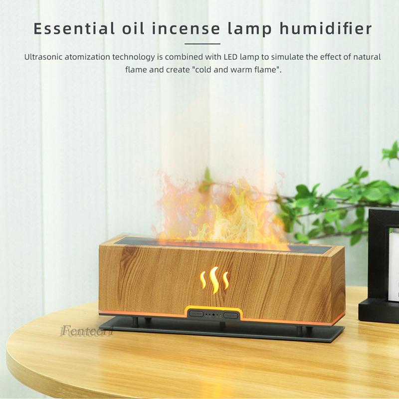 Máy Phun Sương Tạo Ẩm Mô Phỏng Ngọn Lửa Cho Phòng Tập Yoga