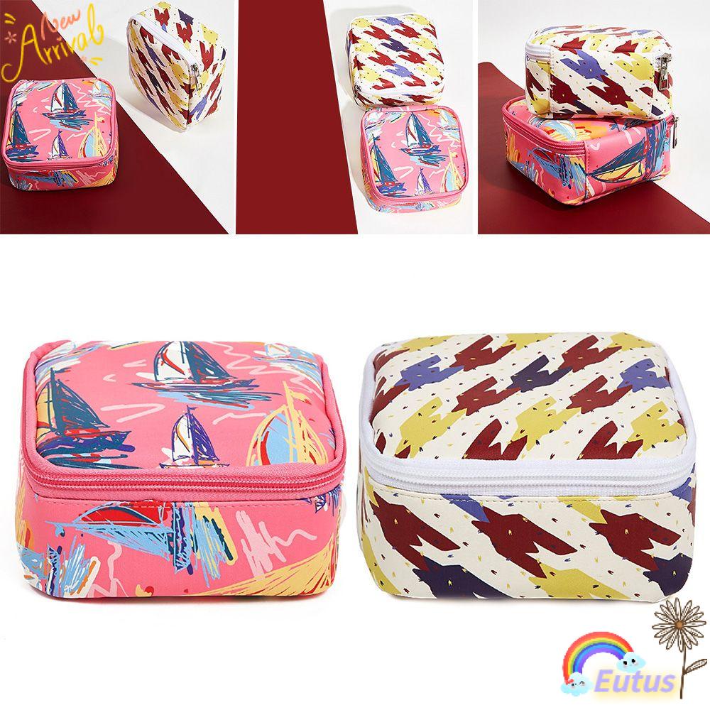 EUCA Túi Đựng Mỹ Phẩm Hình Vuông Chống Thấm Nước Tiện Lợi Khi Đi Du Lịch