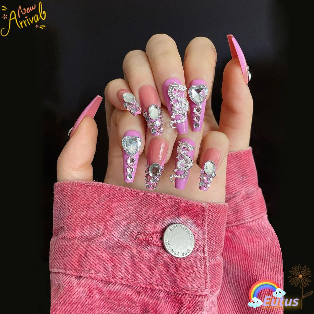 Móng Tay Giả Dài Vừa Có Thể Tháo Rời Hợp Thời Trang