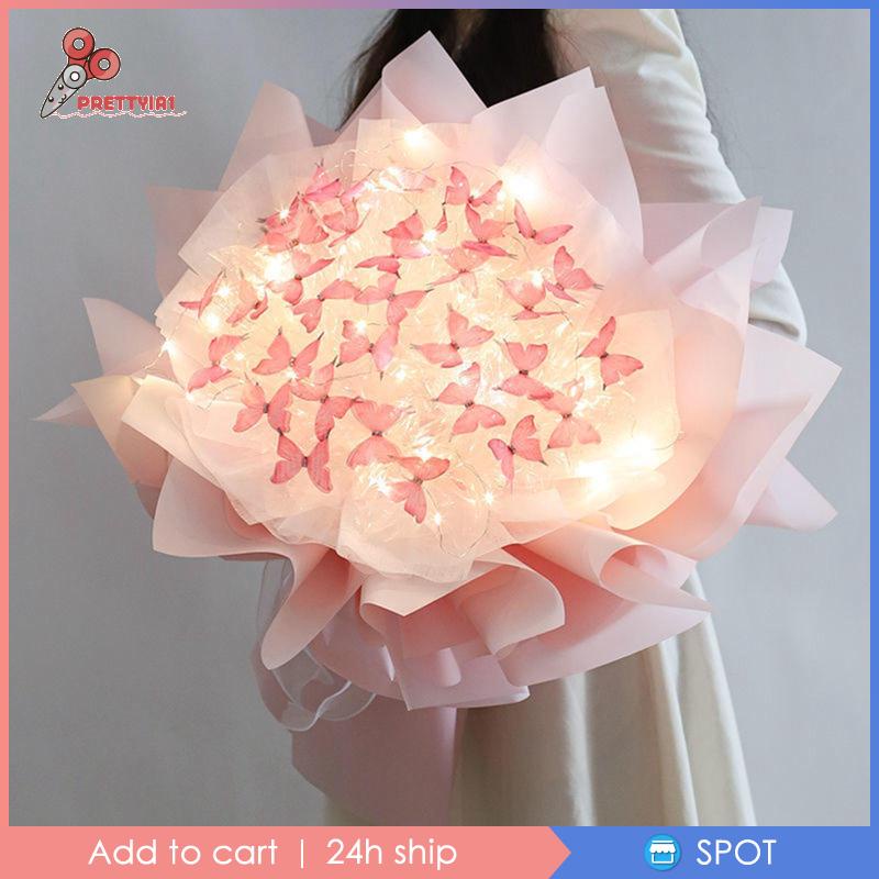 Túi Đựng Quà Họa Tiết Bươm Bướm / Hoa Xinh Xắn DIY