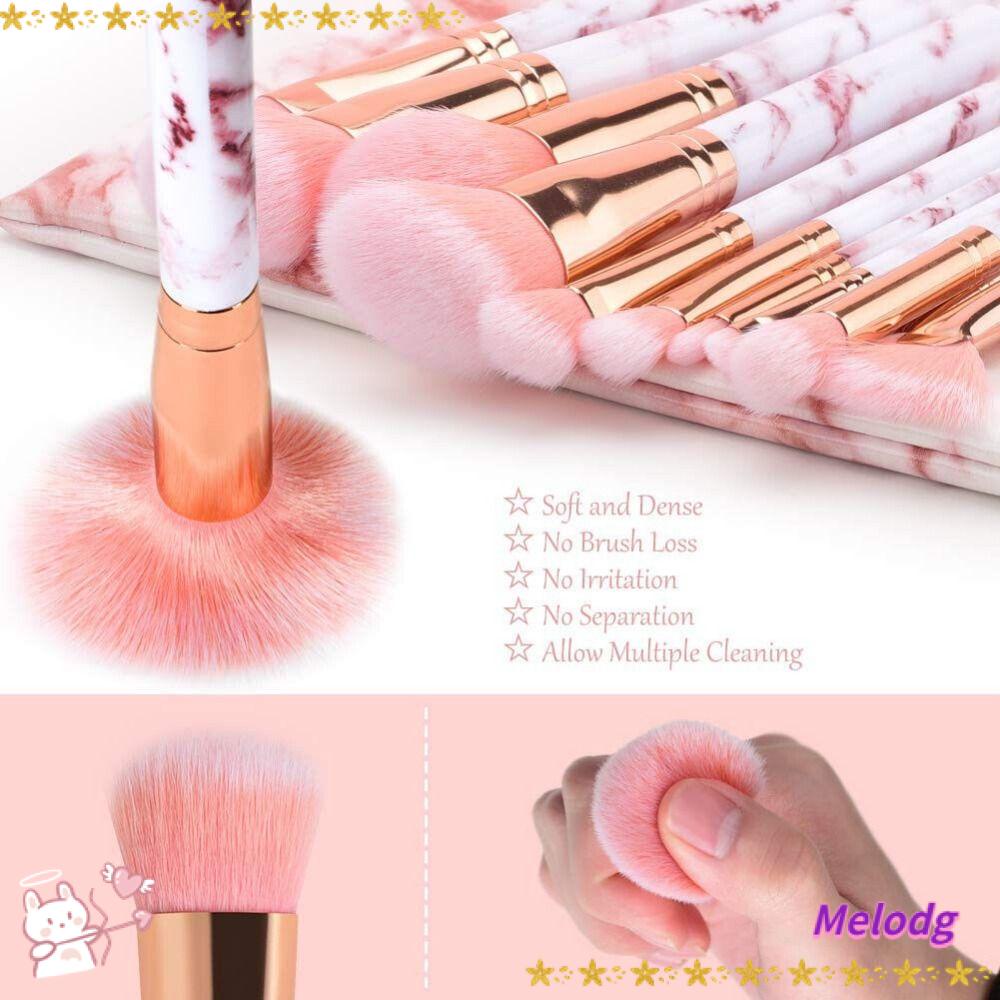 Cọ Trang Điểm Nền Phấn Mắt Tạo Khối Tay Cầm Họa Tiết Đá Hoa Cương Dành Cho Nữ