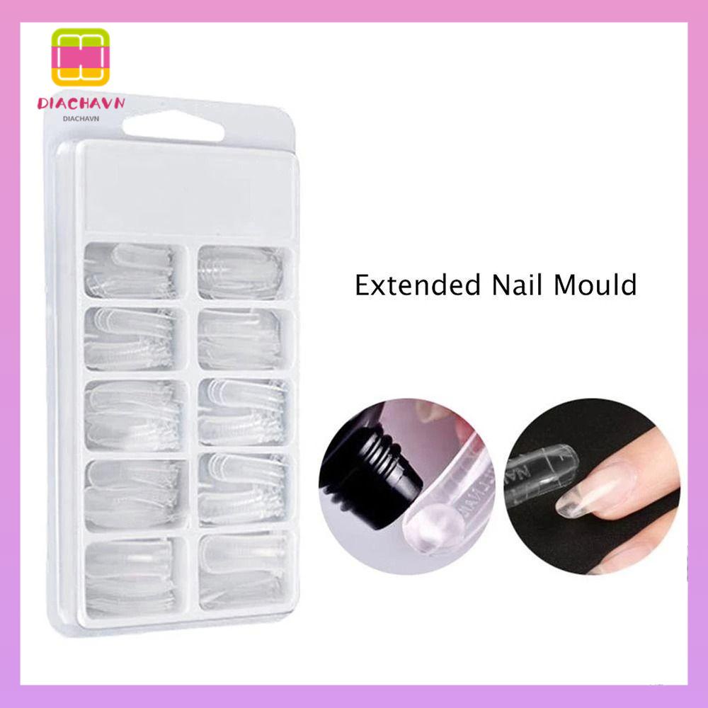 DIACHAVN Bộ Móng Tay Giả Nối Dài Trang Trí Nghệ Thuật