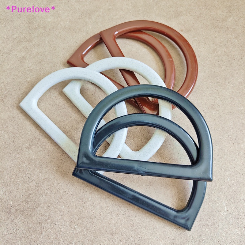 Set 2 Khung Nhựa Hình Chữ D Dùng Để Tự Làm Túi Xách Tiện Dụng Mới
