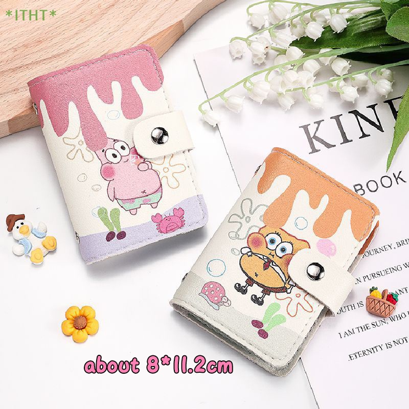 Ví Đựng Thẻ / Bằng Lái Xe Sức Chứa Lớn Họa Tiết Hoạt Hình Dễ Thương Mới