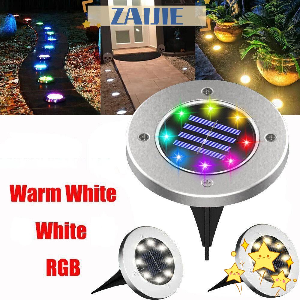 ZAIJIE24 Đèn Led 8 Bóng Lót Sàn Trang Trí Sân Vườn