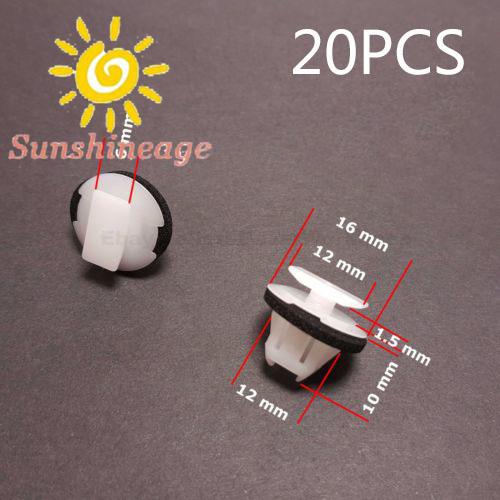 Đinh Tán Nhựa Vòm Màu Trắng Đen 12Mmx6Mm Vòm Cánh Vòm 9mm Mới