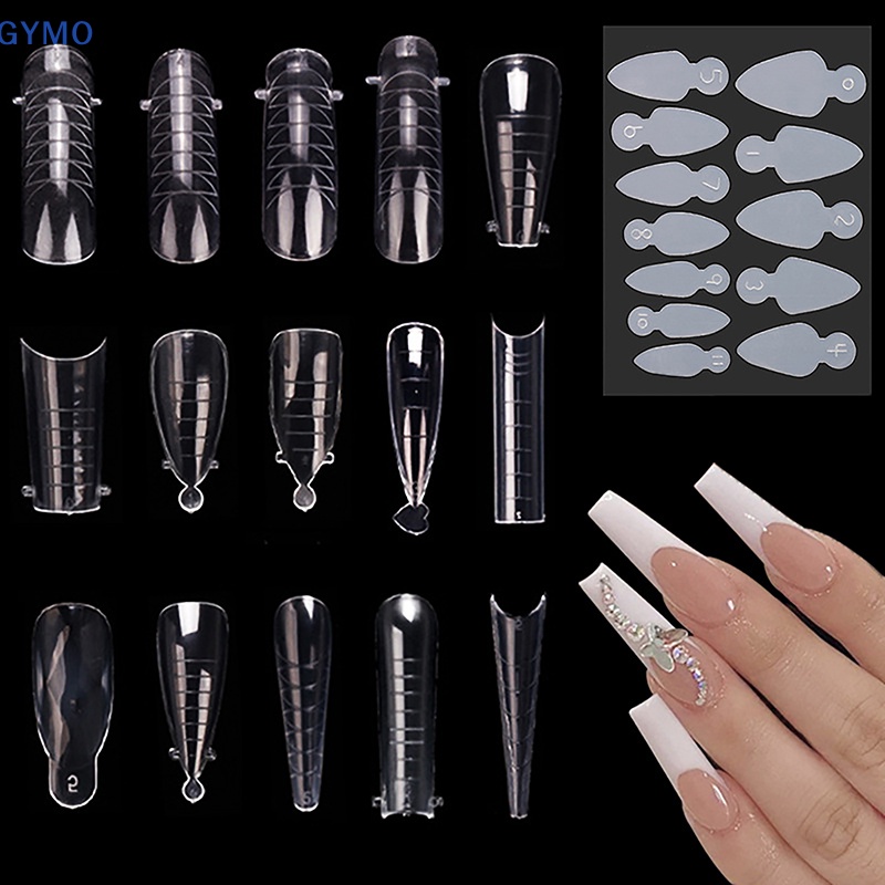 [cxGYMO] Miếng Dán Silicone Kép Làm Móng Nghệ Thuật Kiểu Pháp