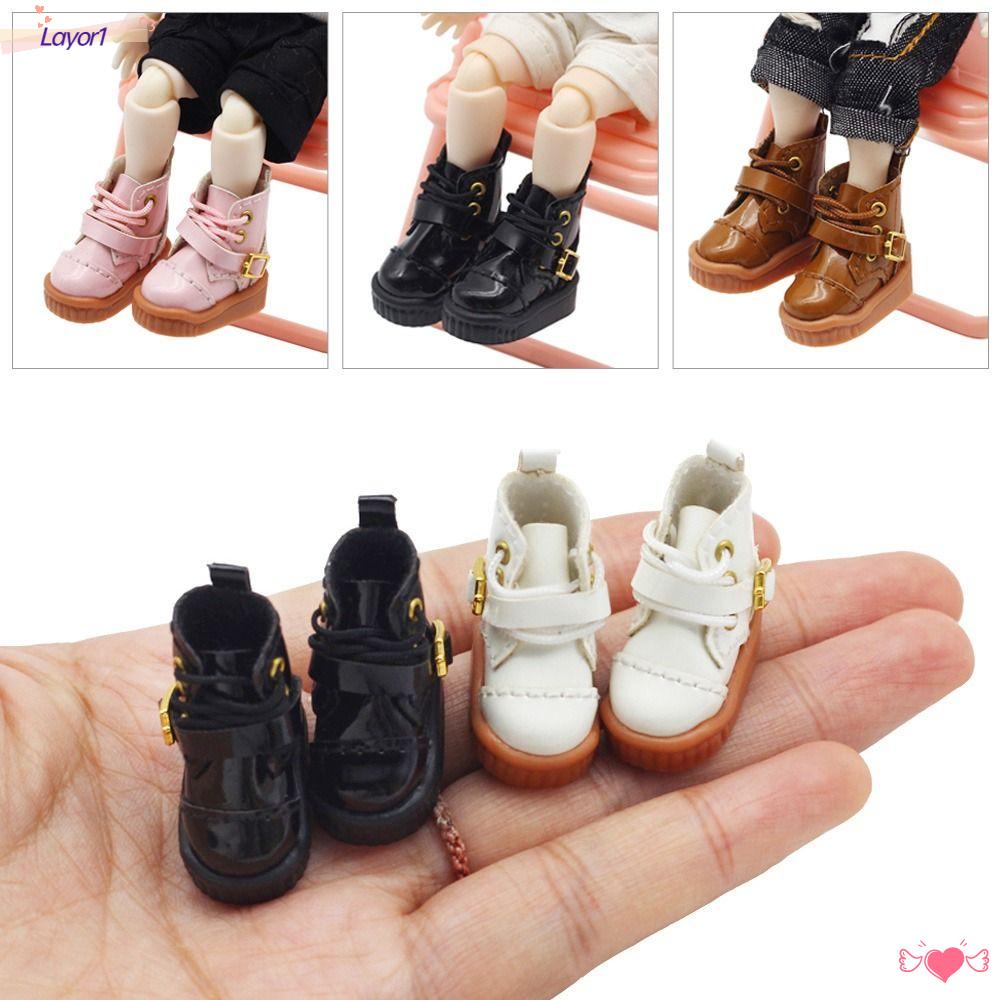 LAYOR1 Giày Da Bò Cho Búp Bê obitsu11GSCbody9OB11 Tỉ Lệ 1 / 11 OB11