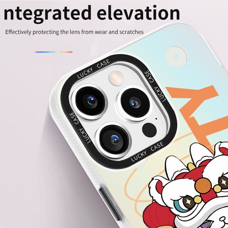 Ốp Điện Thoại Imd Hình Thỏ Màu Laser Mừng Năm Mới Cho Iphonexr12678Plus 1314 Vitality promax