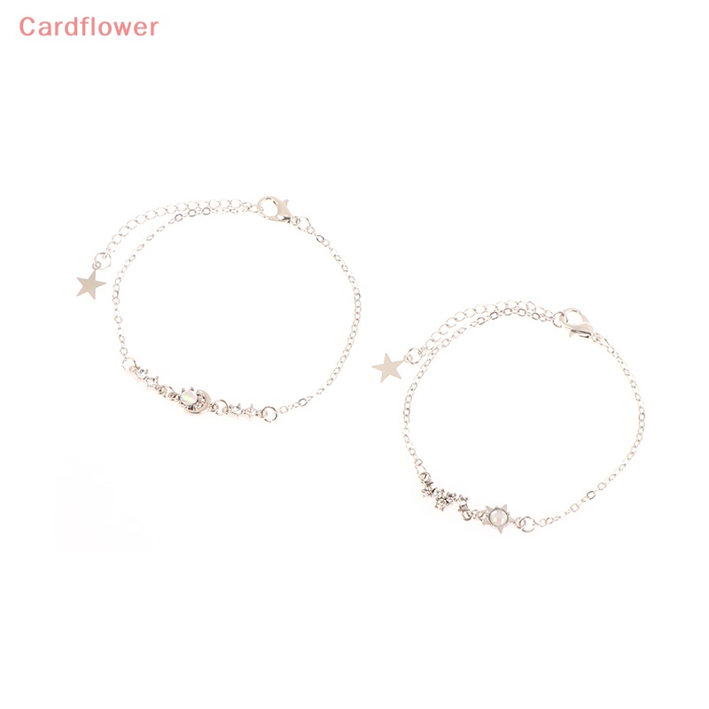 < Cardflower > Vòng Tay Hình Trăng Sao Cá Tính Cho Nữ Sinh