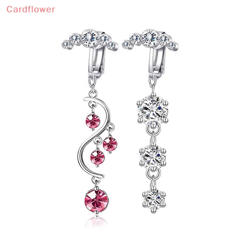 1 Khuyên Rốn Hình Cánh Bướm / Trái Tim Đính Đá Nhân Tạo Thời Trang Mới