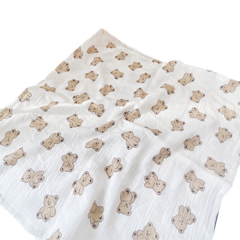 Chăn Cotton 4 Lớp Trọng Lượng Nhẹ Kích Thước 28x28inch Cho Bé Sơ Sinh