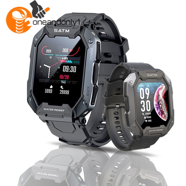 Đồng Hồ Thông Minh C20 Ip68 5atm Chống Thấm Nước Màn Hình Lớn 1.71 &quot;Đo Nhịp Tim Oxy Trong Máu