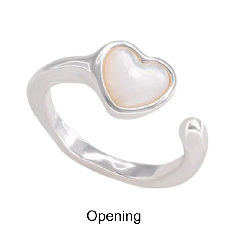 Nhẫn Hở Hình Trái Tim Phong Cách Cổ Điển Thời Trang Có Thể Điều Chỉnh Cho Nữ