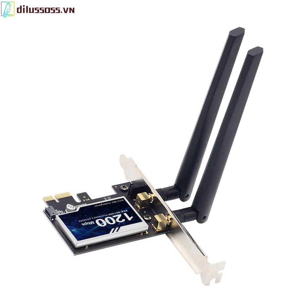 Thẻ Mạng Không Dây Băng Tần Kép 802.11ac Cho Microsoft Windows 7 / 8 / 10 / 11 Linux