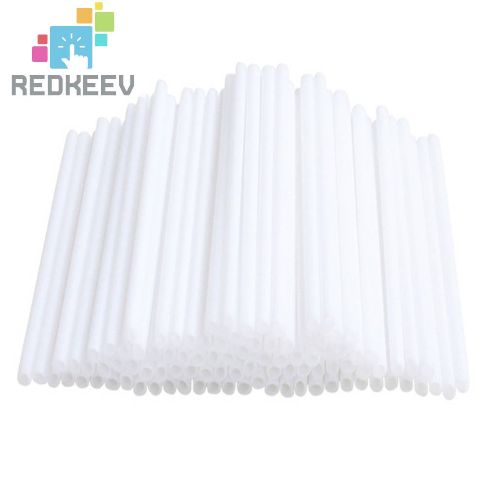 Set 100 Que Nhựa Làm Kẹo Mút DIY