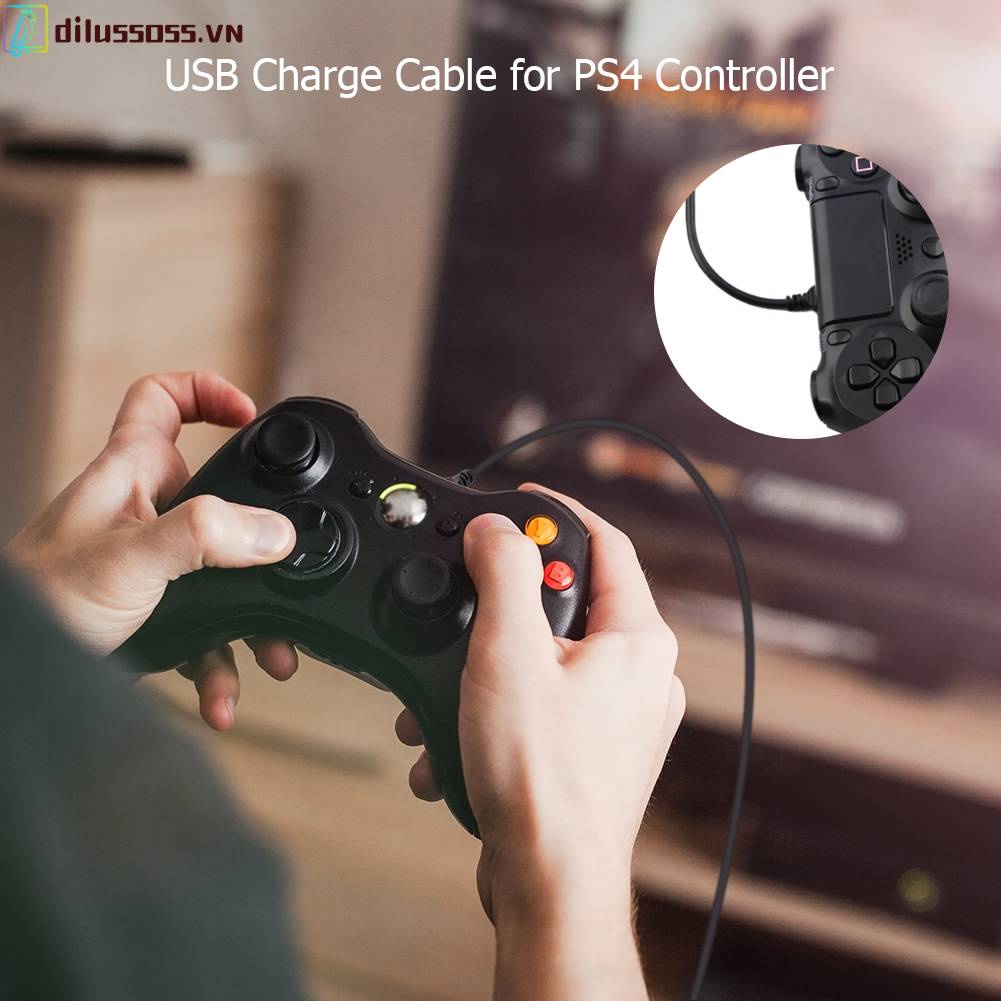 Dây Cáp Sạc Micro USB Dài 3m Cho Sony PS PS4
