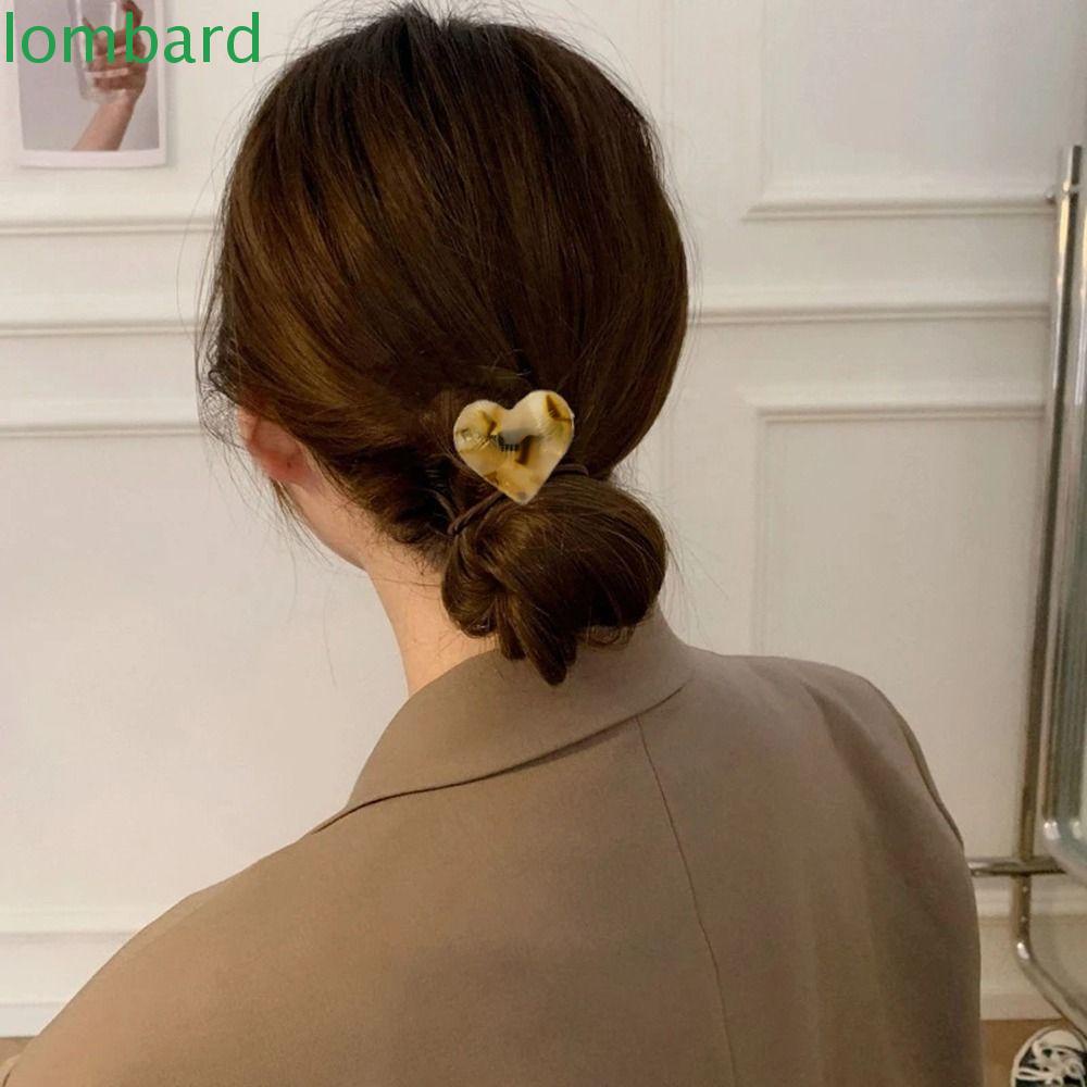 LOMBARD Dây Buộc Tóc Đuôi Ngựa Co Giãn Hình Tam Giác Ngọt Ngào Cho Nữ