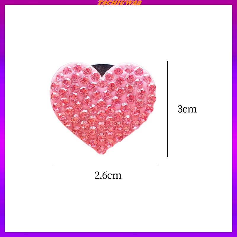 Kẹp Lỗ Thông Khí Hình Trái Tim Lấp Lánh Cho Xe Hơi