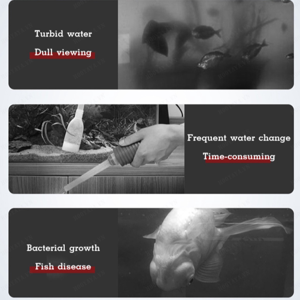 Lọc Nước Bể Cá Với Bộ Lọc Protein Và Bông Làm Sạch Từ Tính LiSenZu