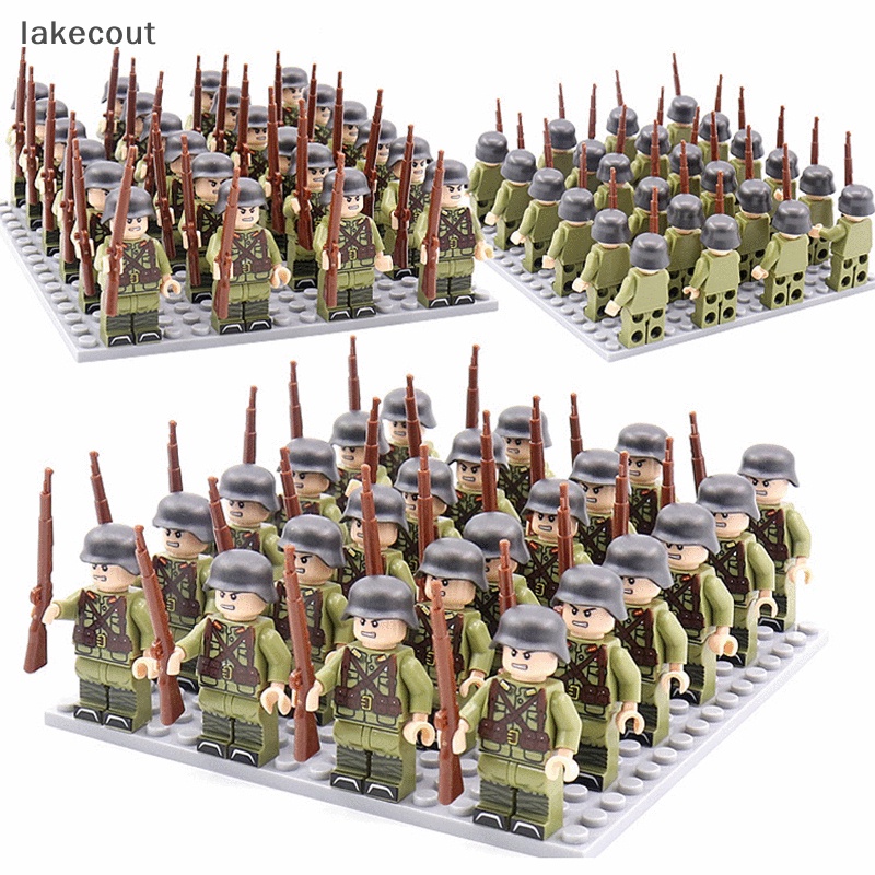 Lt Khối Đồ Chơi Lắp Ráp Mô Hình Quân Đội Đức Liên Xô US UK China Bricks hye