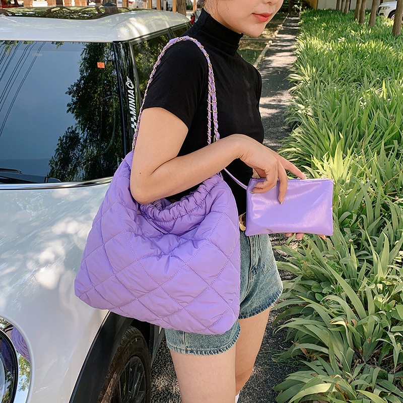 Túi tote Sức Chứa Lớn Xếp Ly Đơn Giản Hàng Mới