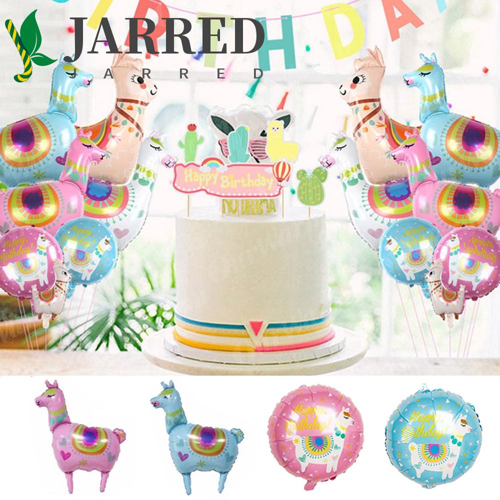 JARRED Bong Bóng Foil 4D Hình Lạc Đà Alpaca Dễ Thương Dùng Trang Trí Tiệc