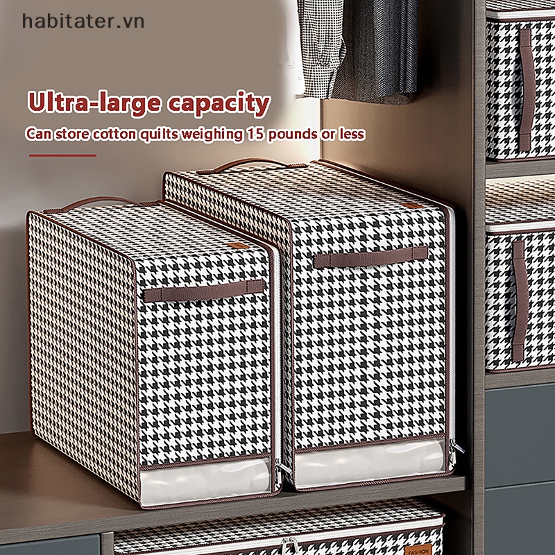 Túi Đựng Chăn Mền / Quần Áo Cỡ Lớn Chống Bụi Có Khóa Kéo Tiện Dụng