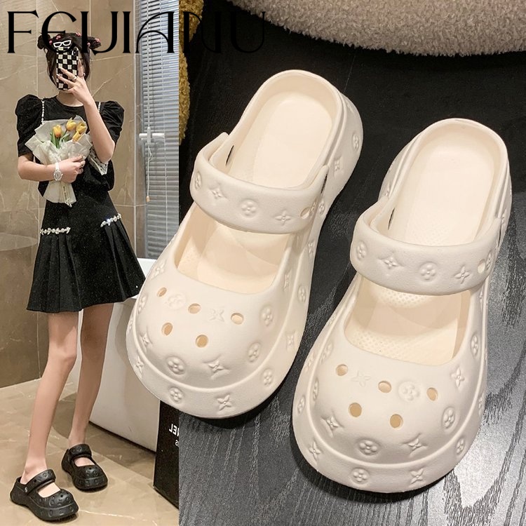 FEIJIANU dép Cross dép sandal nữ giày đi biển đáng yêu thoải mái 26Z23062914