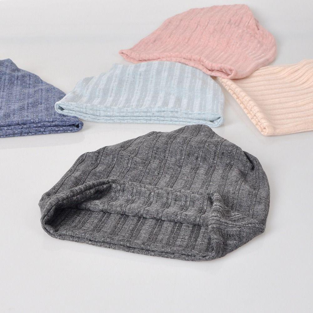 WONDER Mũ Trùm Đầu Thể Thao Chất Liệu Cotton Họa Tiết Kẻ Sọc Thời Trang Xuân Hè Cho Nữ