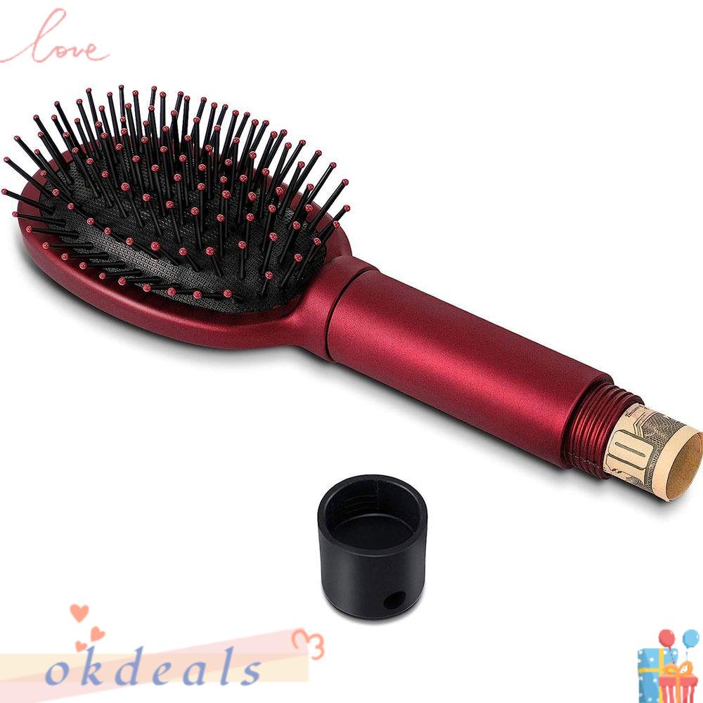 OKDEALS Hộp Đựng Thuốc Hình Lược Bằng Nhựa Màu Đỏ Cho Người Lớn / Trẻ Em