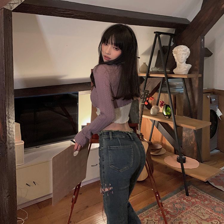 Bộ Áo Hai Dây Dáng Ngắn Kèm Áo Khoác Cardigan Thời Trang Xuân Hè 2023 Cho Nữ