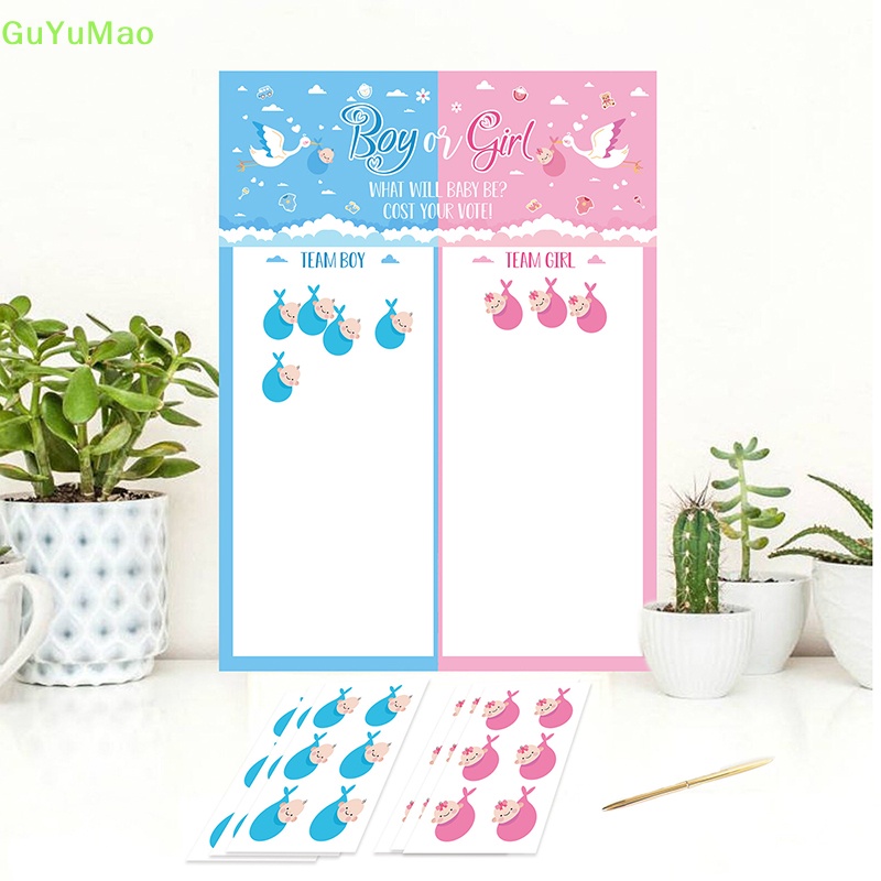 [cxGUYU] Áp Phích Dán Trang Trí Tiệc Mừng Bé Trai / Bé Gái Giới Tính Vog