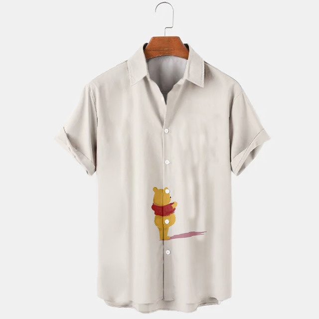 DISNEY Áo Sơ Mi Nam Tay Ngắn Cổ Bẻ In Hình Chuột Mickey Thời Trang Mùa Hè 2022 J46