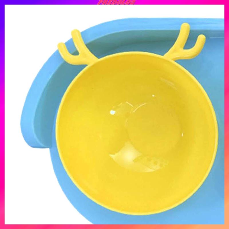Bát Đựng Thức Ăn Nước Uống Hai Ngăn Có Thể Uốn Cong Cho Thú Cưng