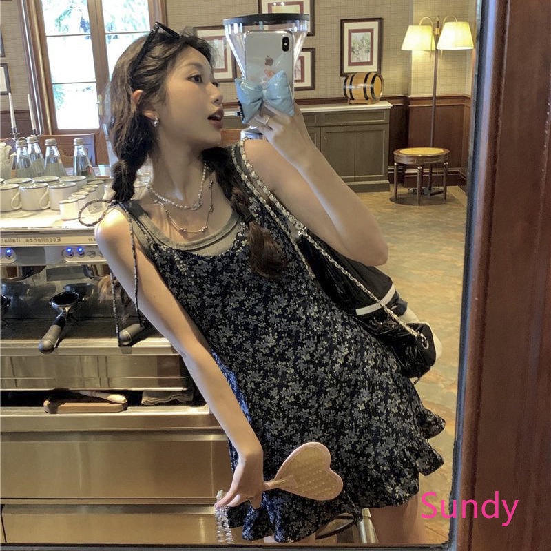 Đầm Hoa Hai Dây Plus Size Thời Trang Mùa Hè Cho Nữ
